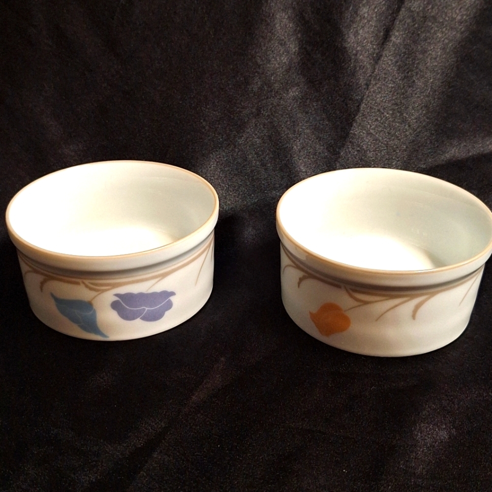Vintage Dansk Ramekins~Tivoli Belles Fleurs~Flowers~Japan~Porcelain